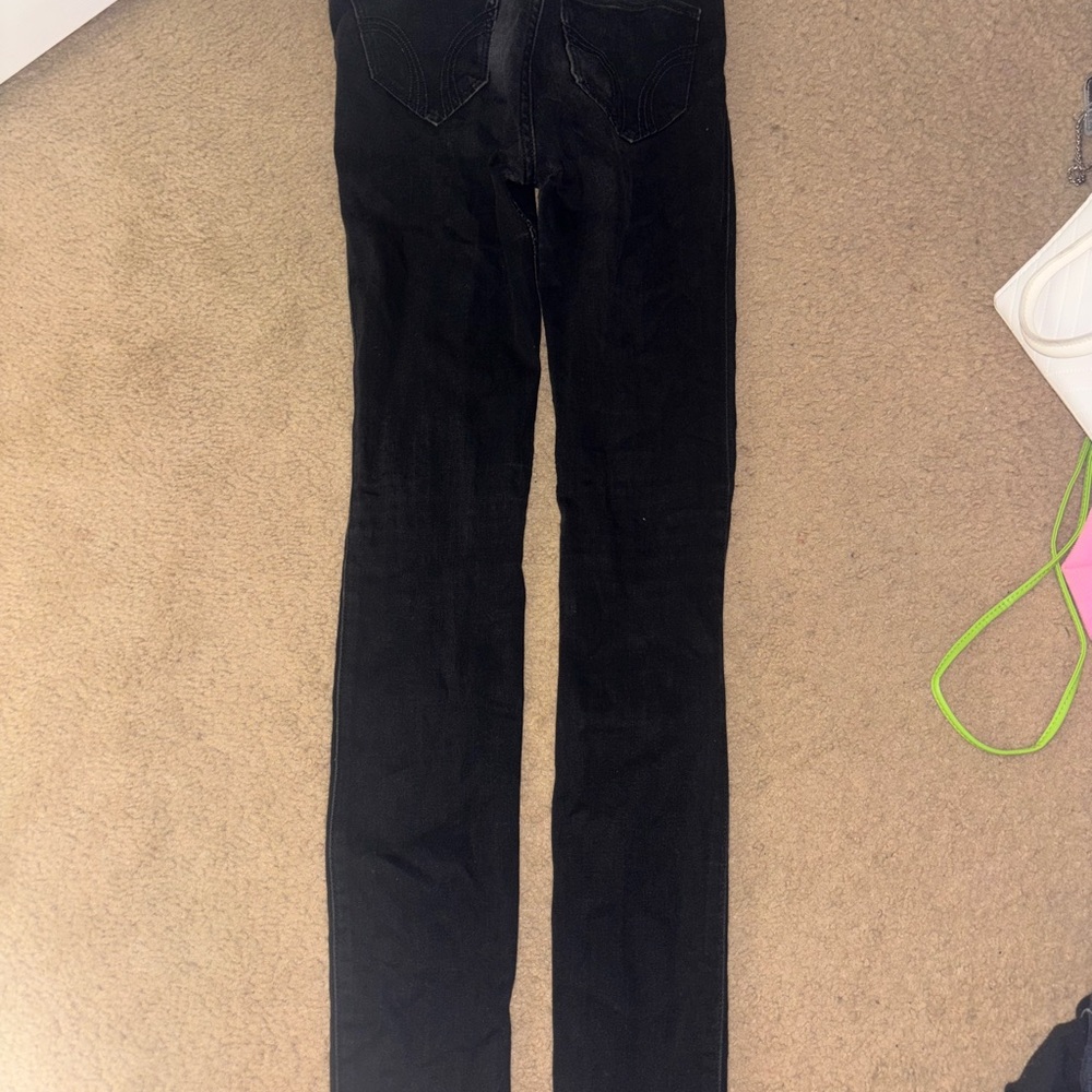 Hollister Women's Straight Leg Black Jeans